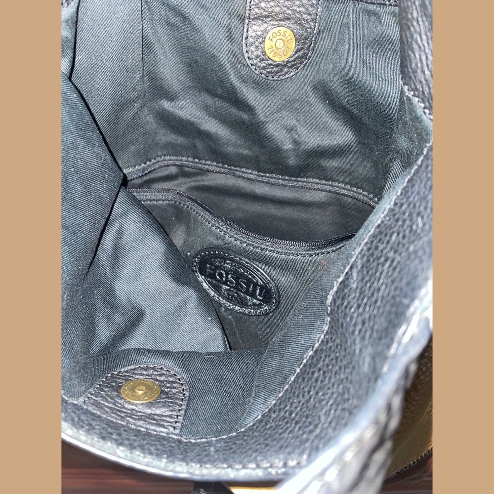 Two Toned Fossil Large Crossbody Bag - Picture 4 of 4